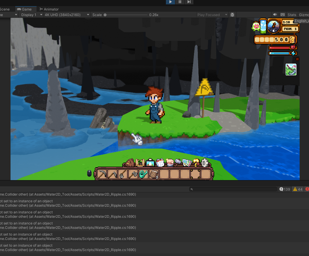 Cornucopia cliff area with vine vegetation and GPU instanced plants