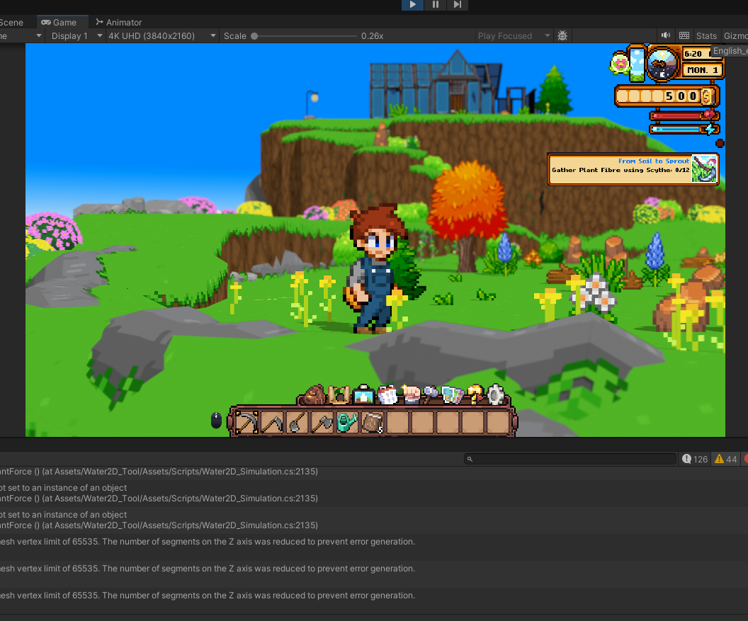 Cornucopia terrain development showing environmental ground cover detail