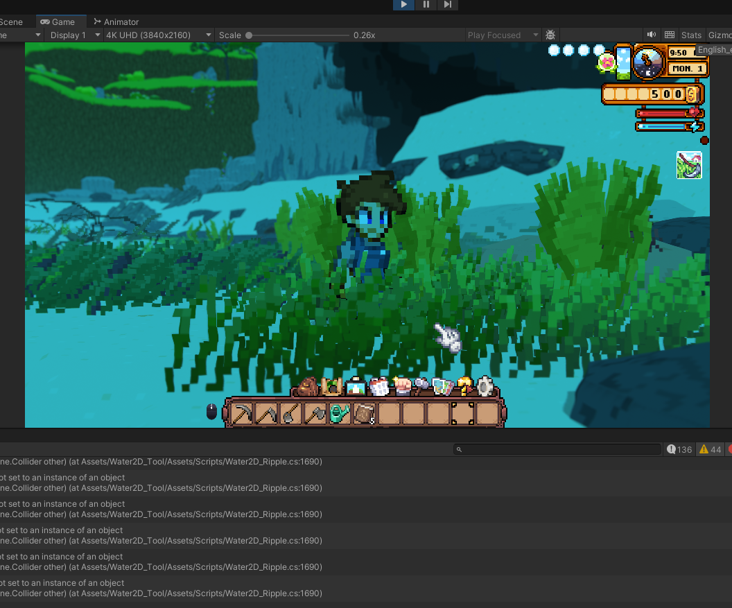 Cornucopia terrain with parallax background layers of pine and oak trees