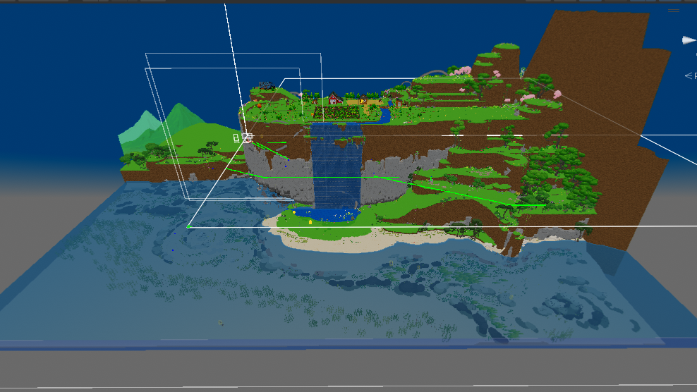 Cornucopia terrain showing the density of vegetation objects