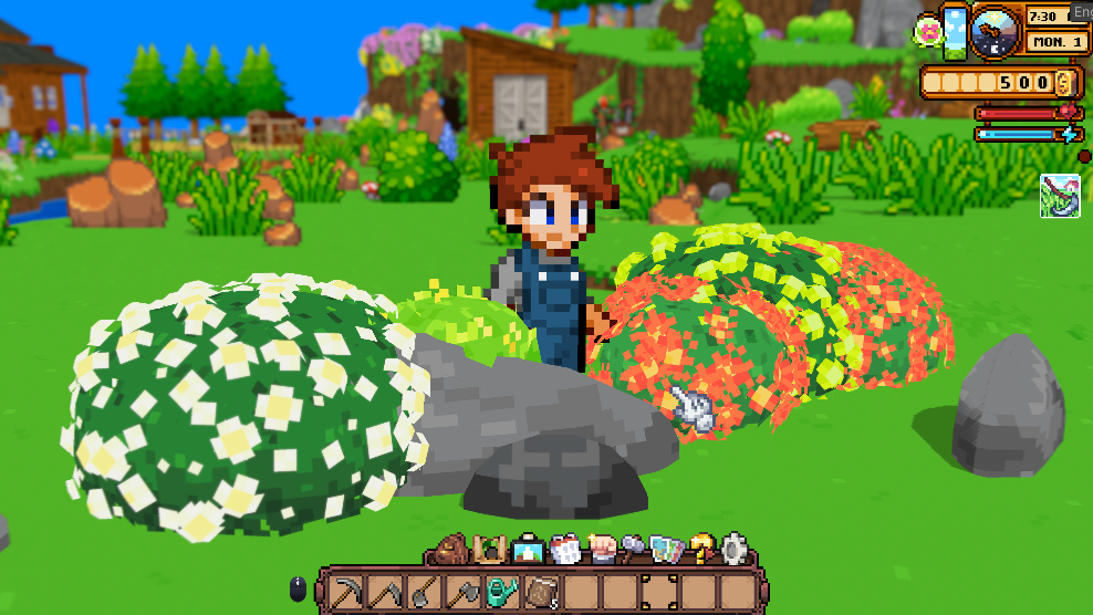 Cornucopia wind shader effect on vegetation