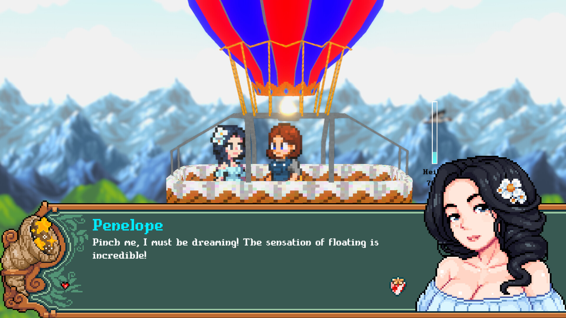 Cornucopia dating sim - romantic hot air balloon date at sunset
